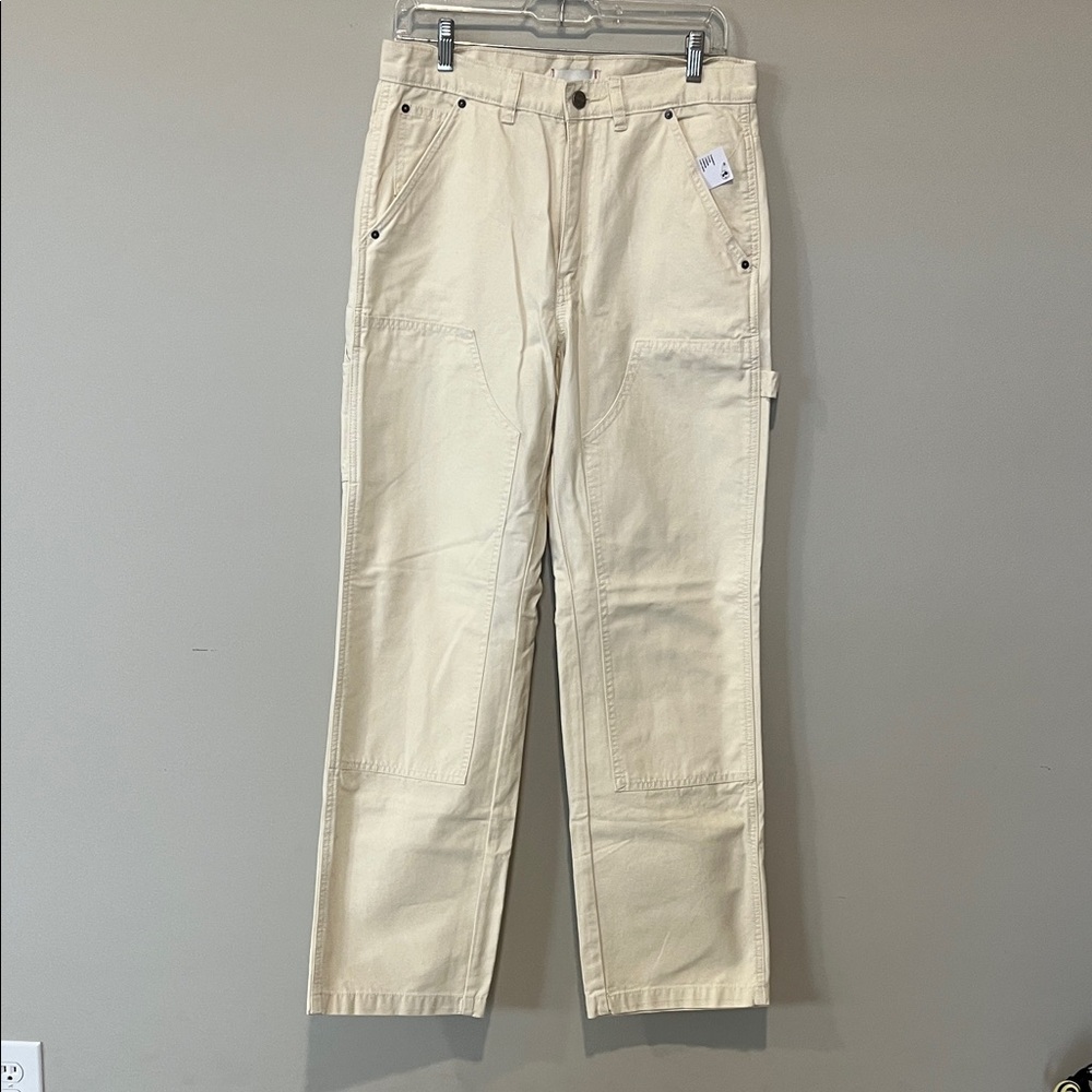 Urban Outfitters Cream Wide Leg Pants